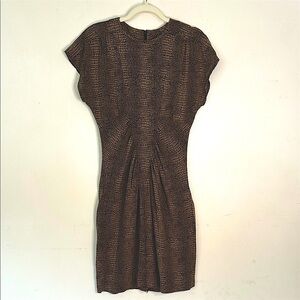 ALL THAT JAZZ Vintage Ruched Sheath Dress SZ 8